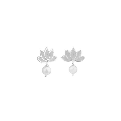 گوشواره نقره نیلو پر
